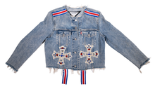 Load image into Gallery viewer, ✝ LOVE ✝ Denim Jacket