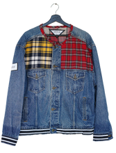Load image into Gallery viewer, Double Flannel Denim Jacket