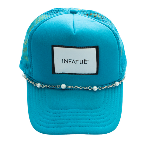 Turquoise Pearl Trucker Hat