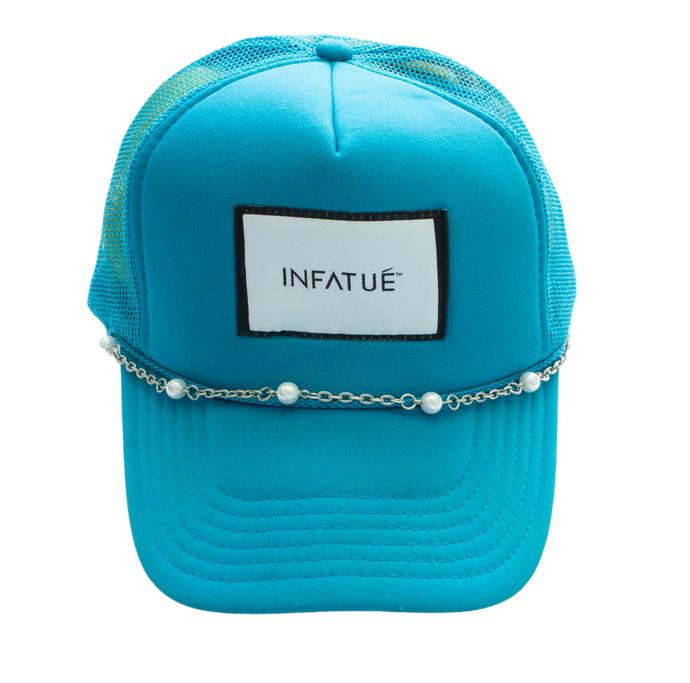 Turquoise Pearl Trucker Hat