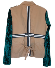 Load image into Gallery viewer, Crushed Velvet Utility Jacket