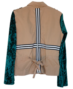 Crushed Velvet Utility Jacket