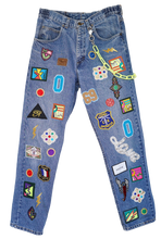 Load image into Gallery viewer, Collage Denim Jeans