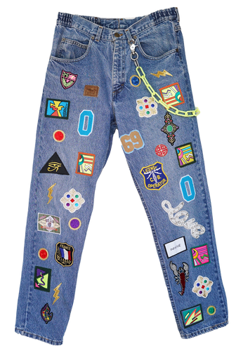 Collage Denim Jeans