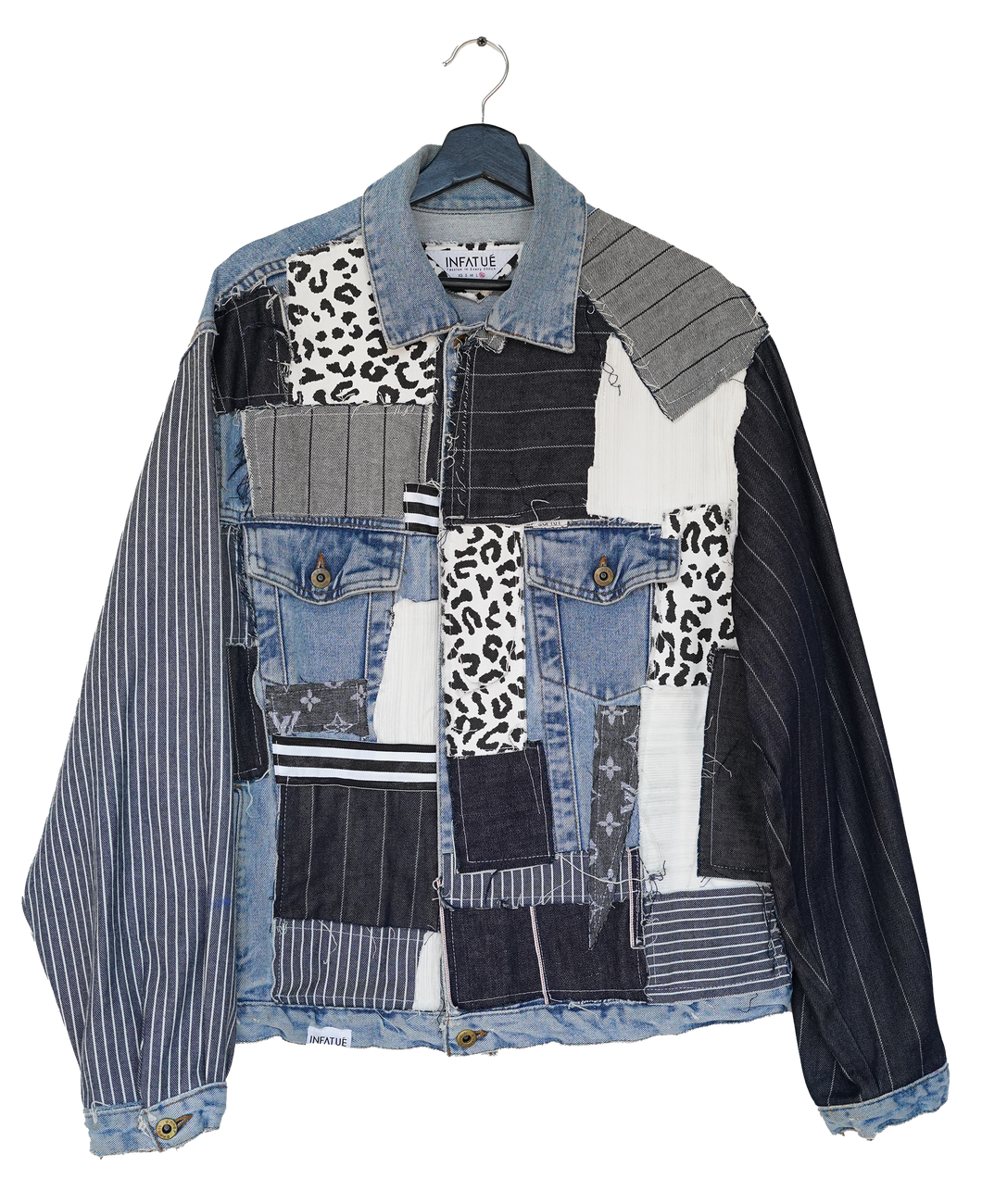 Raw Patchwork Denim Jacket