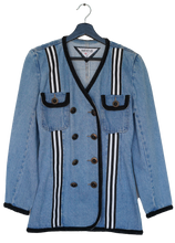 Load image into Gallery viewer, Porche Inspired Denim Blazer