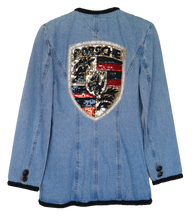 Load image into Gallery viewer, Porche Inspired Denim Blazer