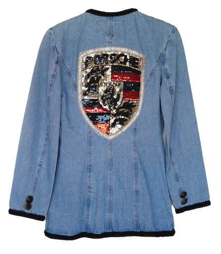 Porche Inspired Denim Blazer