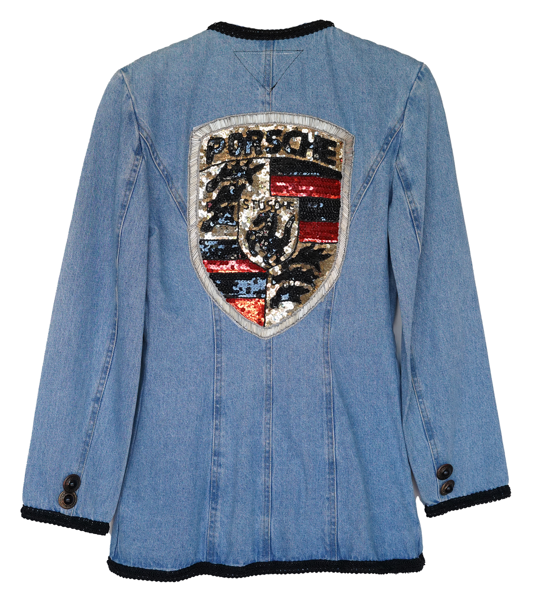 Porche Inspired Denim Blazer