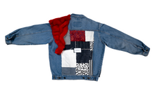 Load image into Gallery viewer, Red Patchwork Denin Jacket