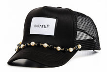 Load image into Gallery viewer, Pearl Trucker Hat - Black