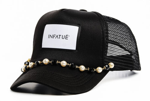 Pearl Trucker Hat - Black