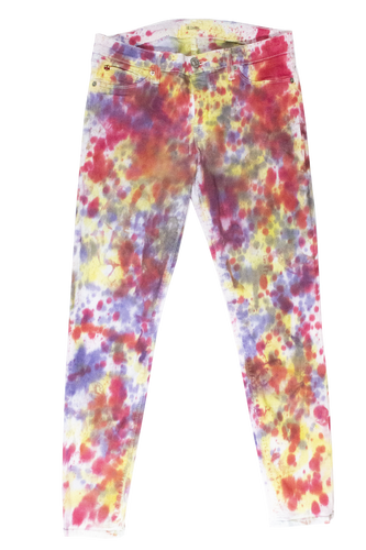 Women's Special Tie Dye Denim Jeans #2